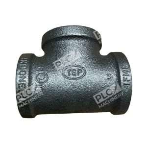 TSP 1 14 Black Malleable Iron Reducing Tee Pipe Fitting 297925836834