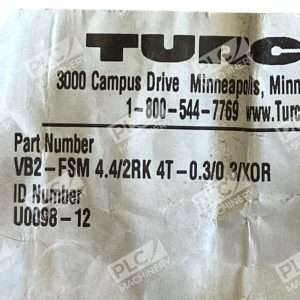 Turck 3M 2 Branch Splitter Cordset VB2 FSM442RK4T 0303X0R 226477695274