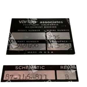 Varian Associates 87 146 811 Rev B 205 125 51Hz Probe 949400 226630147074