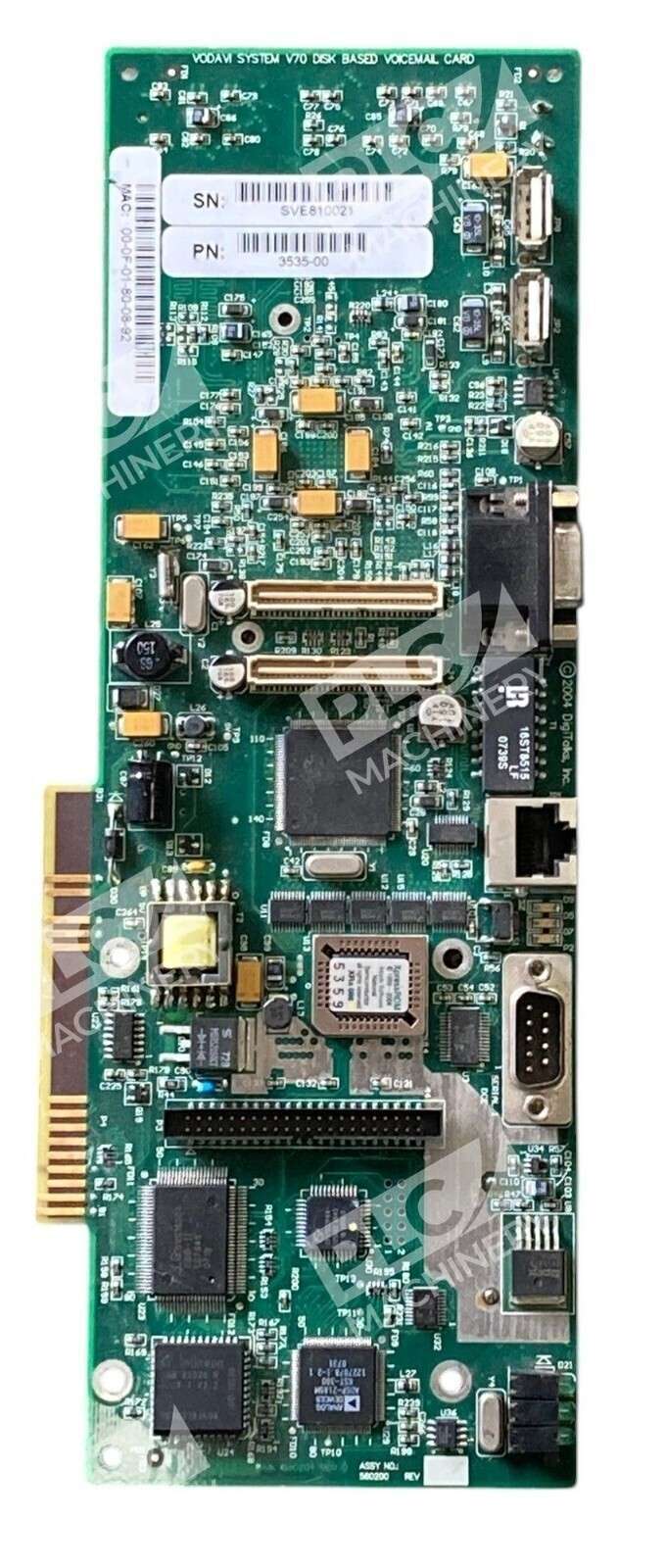 Vodavi System V70 Disk Based Voicemail Card 3535-00