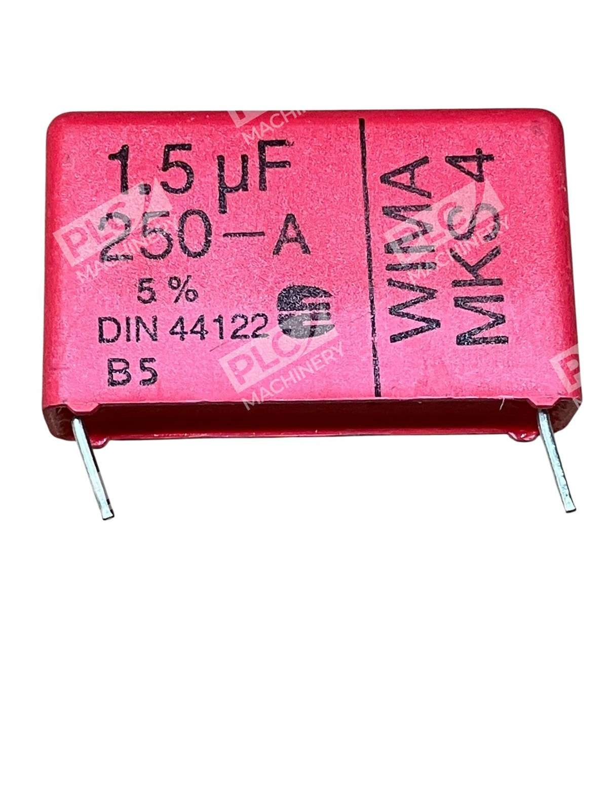 WIMA MKS 4 Film Capacitor 1.5µF 5% 250VAC 400VDC Metallized Polyester Radial - Image 3