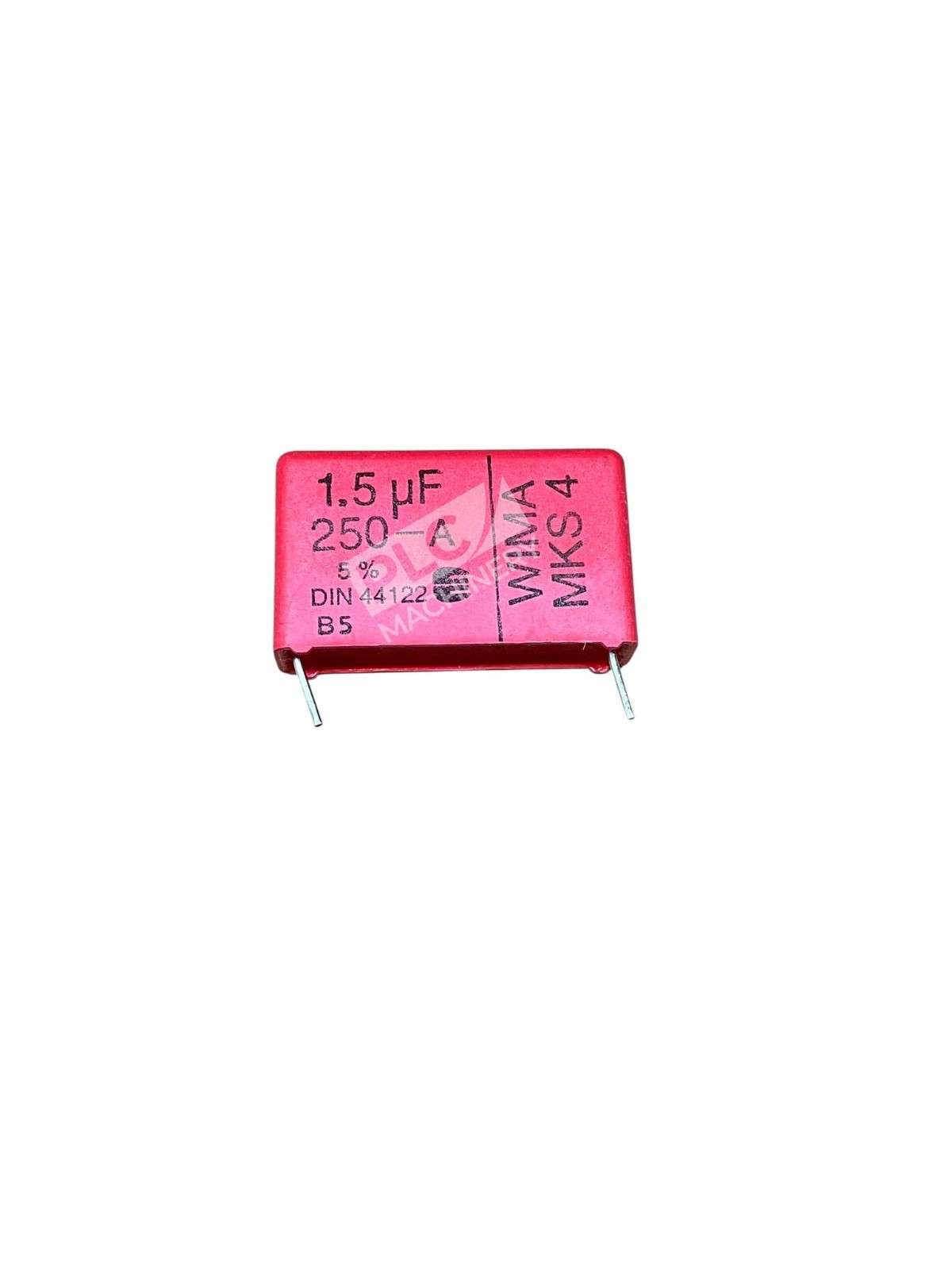 WIMA MKS 4 Film Capacitor 1.5µF 5% 250VAC 400VDC Metallized Polyester Radial