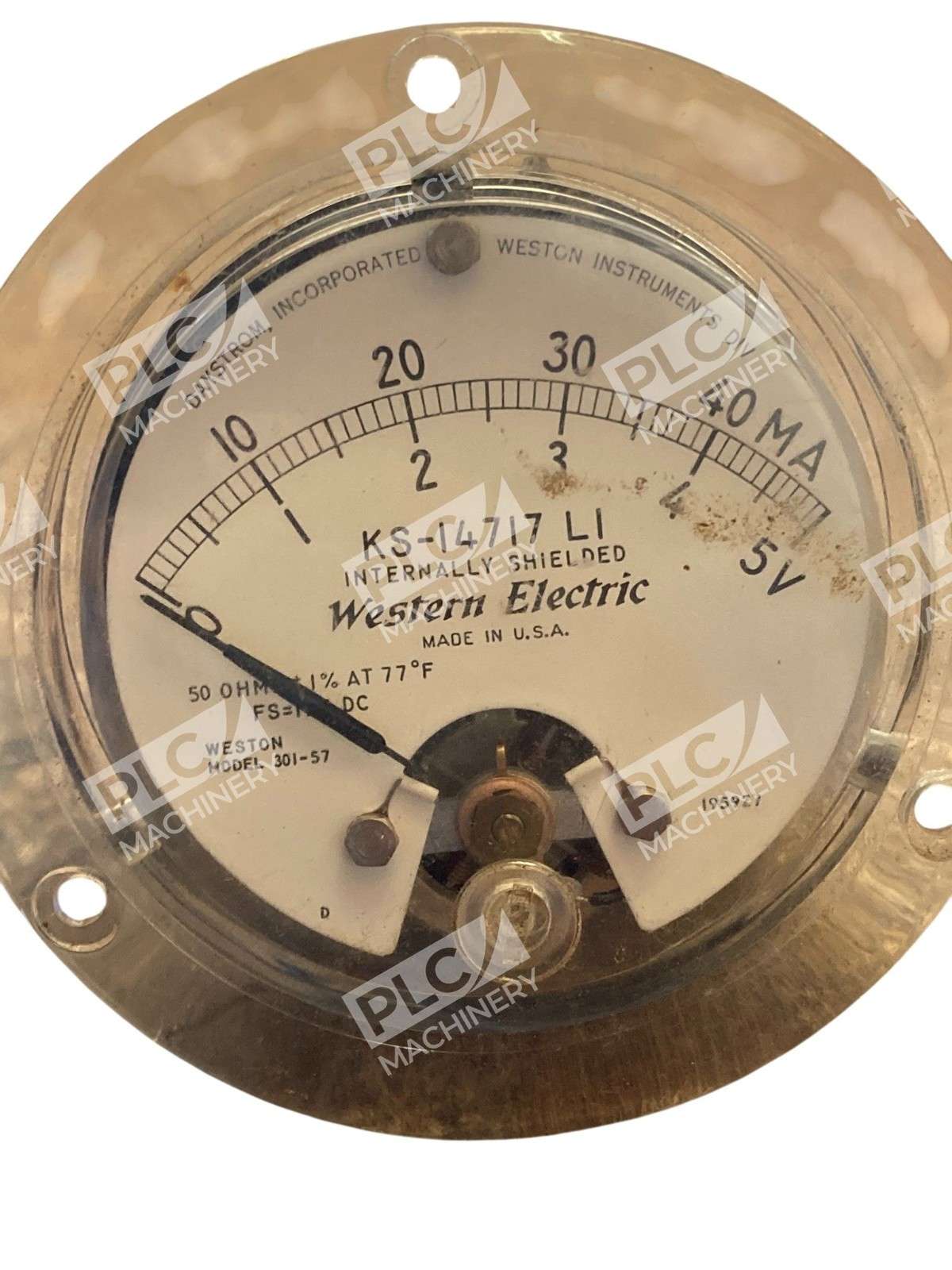 Western Electric KS-14717-L1 DC Ammeter 301-57 Panel Mount Meter - Image 8