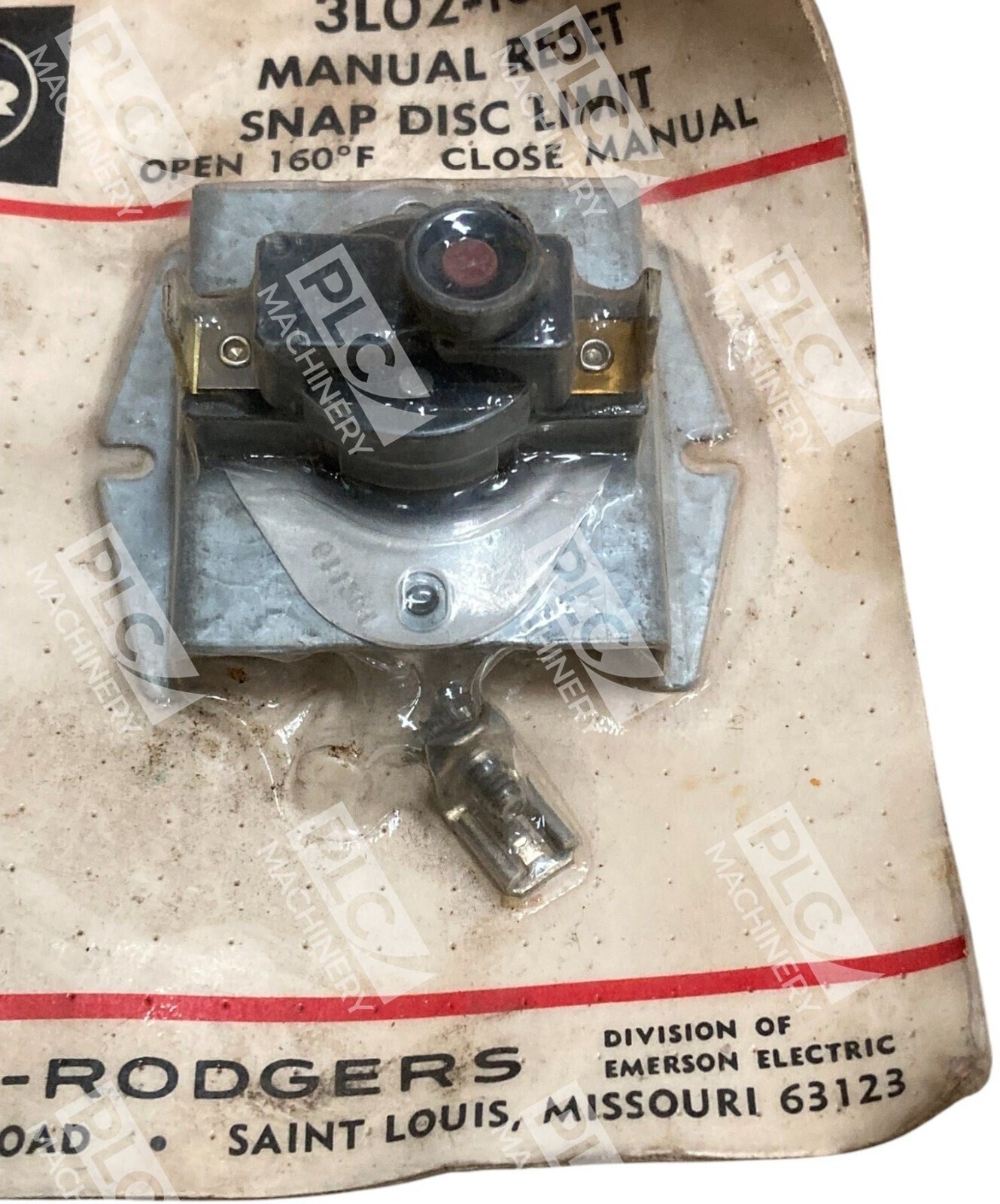 White Rodgers WR Open 160F Close Manual Manual Reset Snap Disc Limit 3L02-160 - Image 3