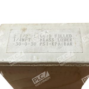 2-1/2" Liquid Filled 0-30 PSI 1/4 NPT Brass Lower Connector Pressure Gauge