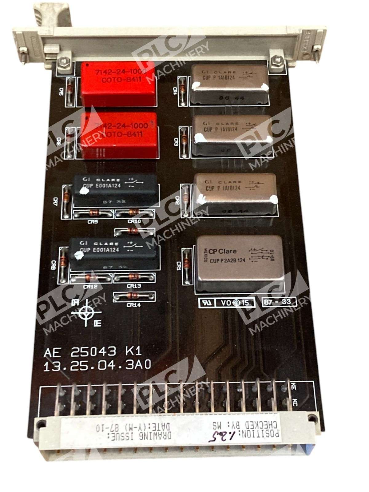 ABB AE 25043 K1 13.25.04.3A0 Relay Circuit Board 265351 - Image 4