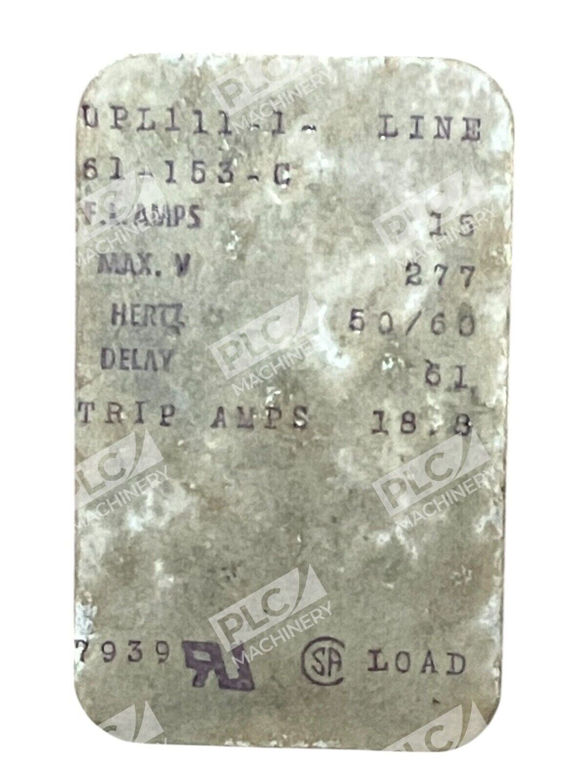 Airpax 3 Pole 15A Circuit Breaker UPL111-1-61-153-C - Image 3