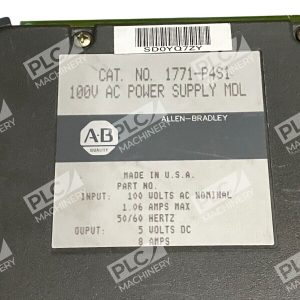 Allen Bradley 100V AC Power Supply Module 1771 P4S1 226611689295