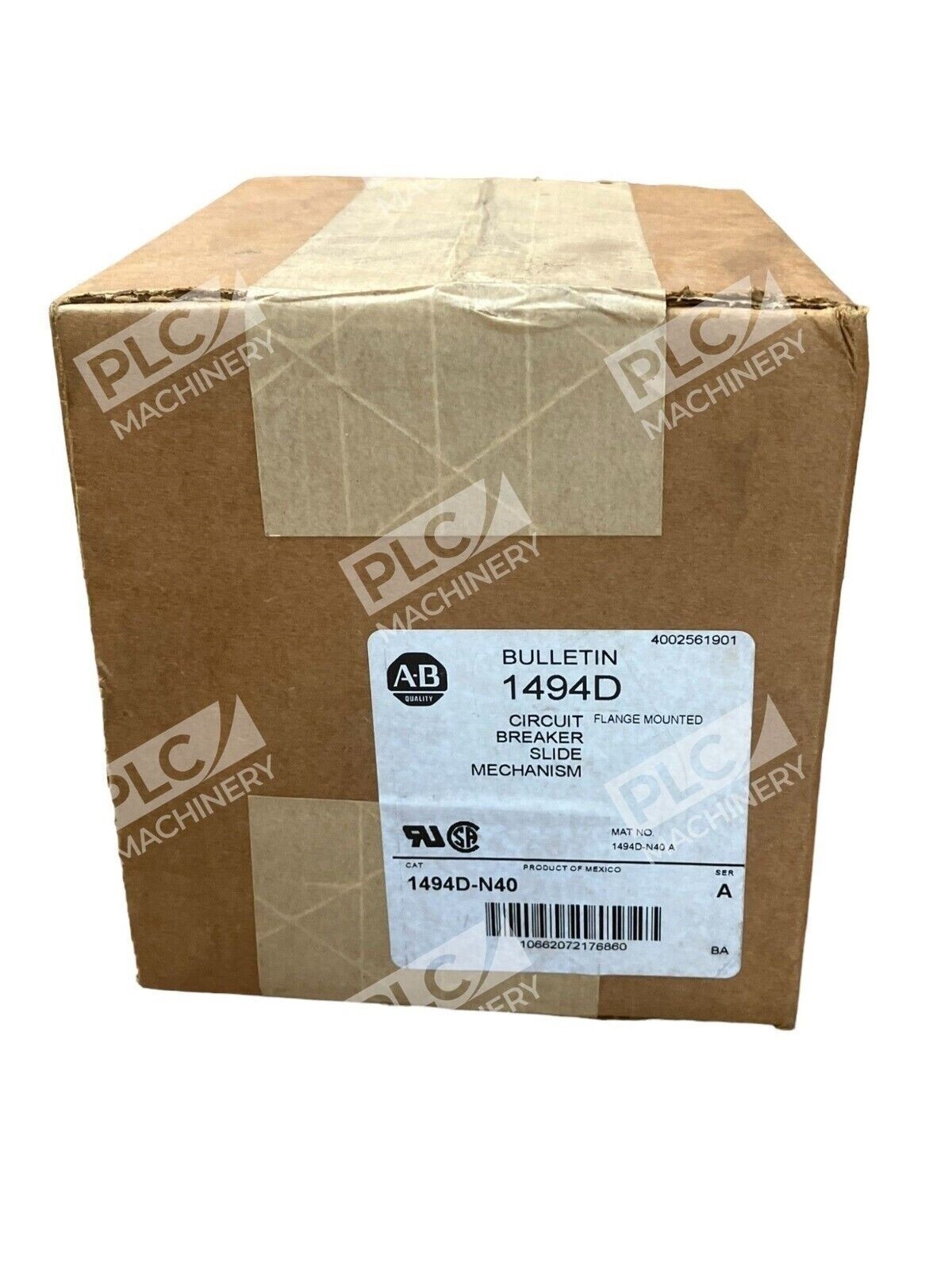 Allen Bradley 1494D-N40 /A Slide Mechanism Circuit Breaker