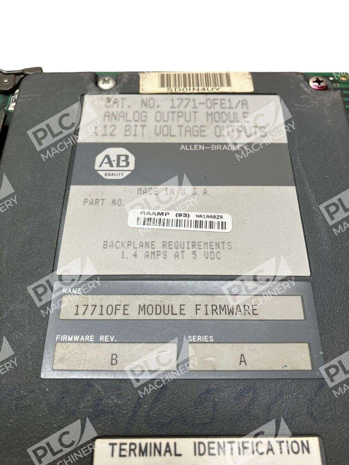 Allen Bradley 1771-OFE1 /A Analog Output Module (12 Bit, Voltage Outputs) - Image 7