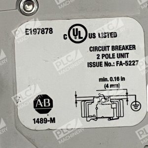 Allen Bradley 4A 2 Pole Circuit Breaker 1489 M2D040 D 227030108025