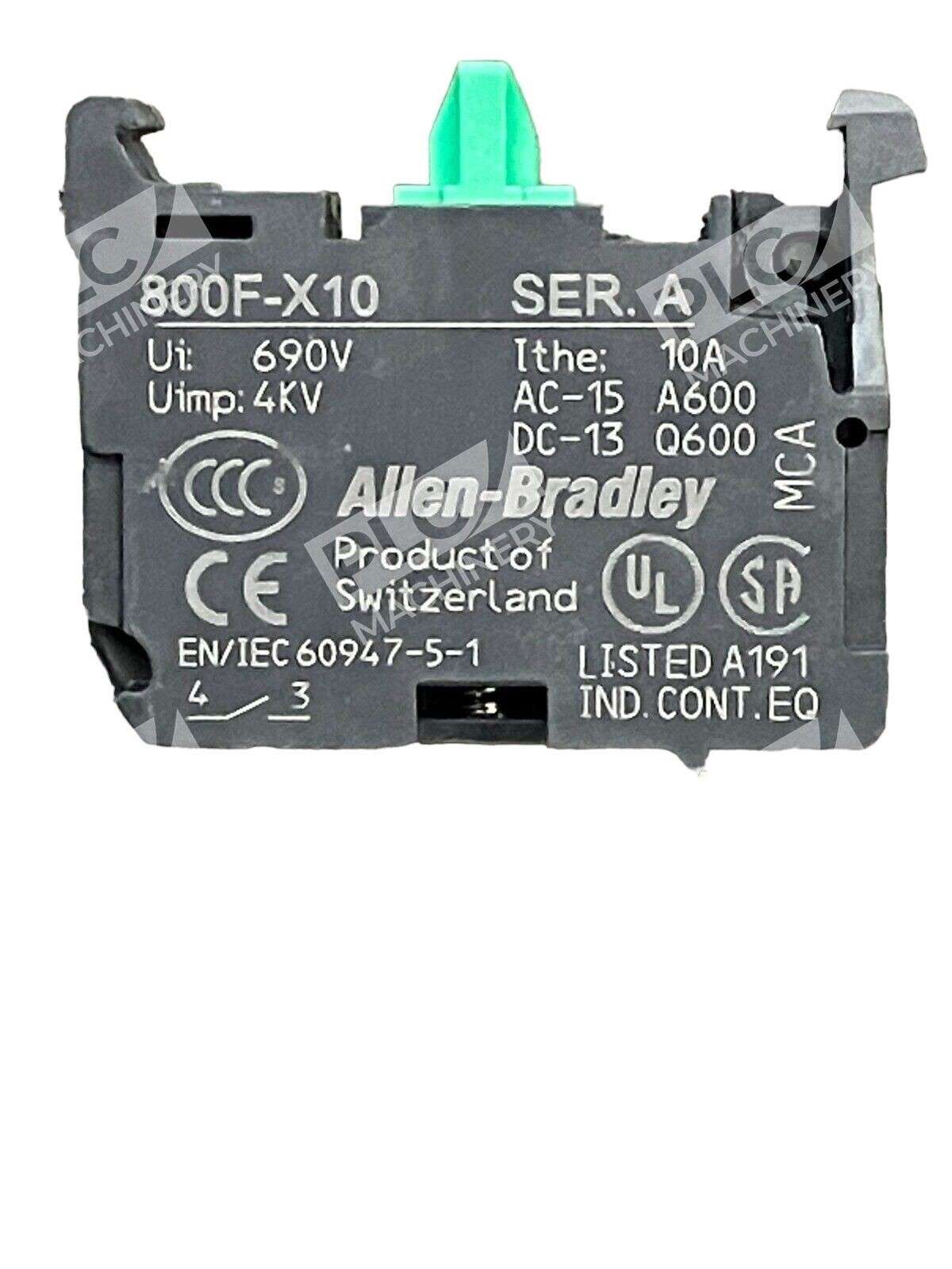 Allen Bradley 800FP-LF0PN3WX10 /A Illuminated Flush Push Button Amber - Image 4