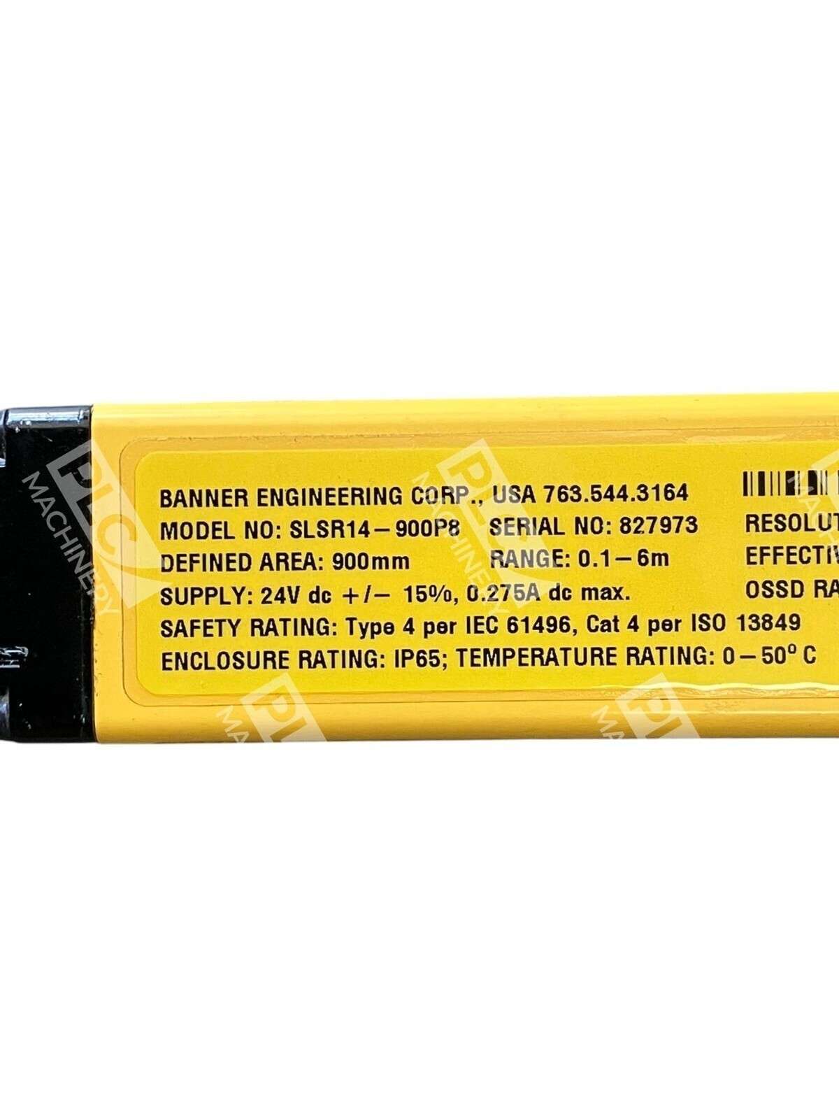 Banner 900mm EZ-Screen Light Screen Receiver SLSR14-900P8 - Image 3