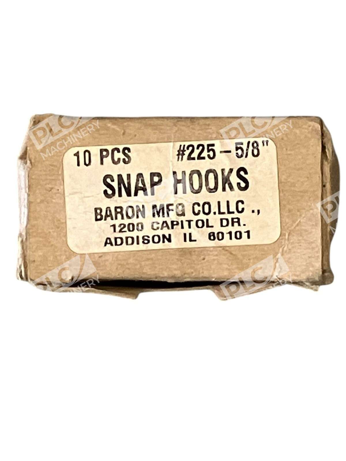 Baron MFG Snap Hooks #225-5/8" (Box of 10)