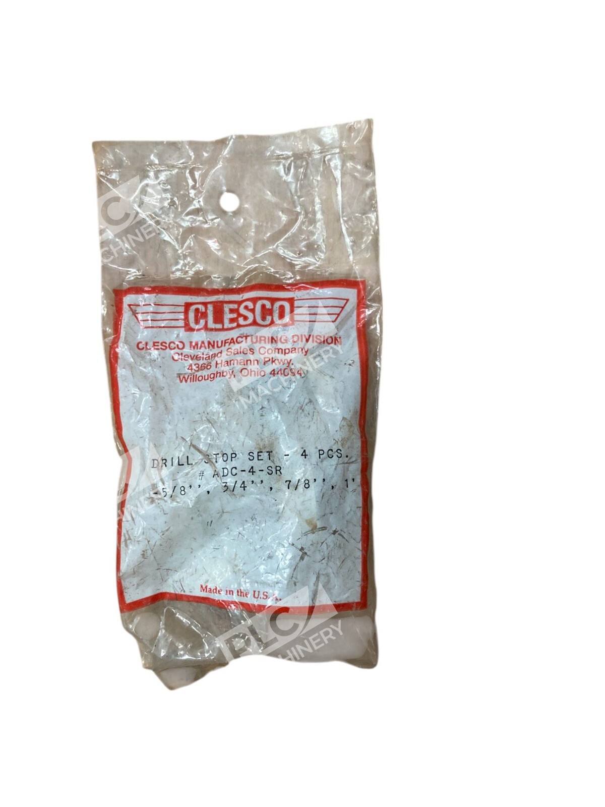 Clesco -5/8", 3/4", 7/8", 1" Drill Stop Set 4 Pieces ADC-4-SR