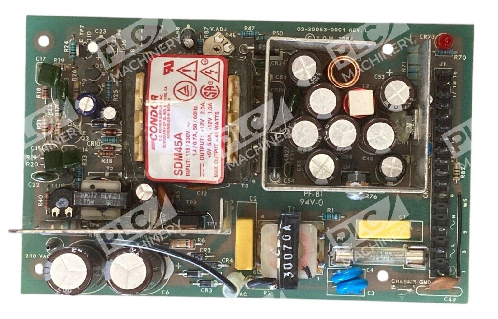 Condor Clow 02-30053-0001 1.4/0.7A DC Power Supply SDM45A