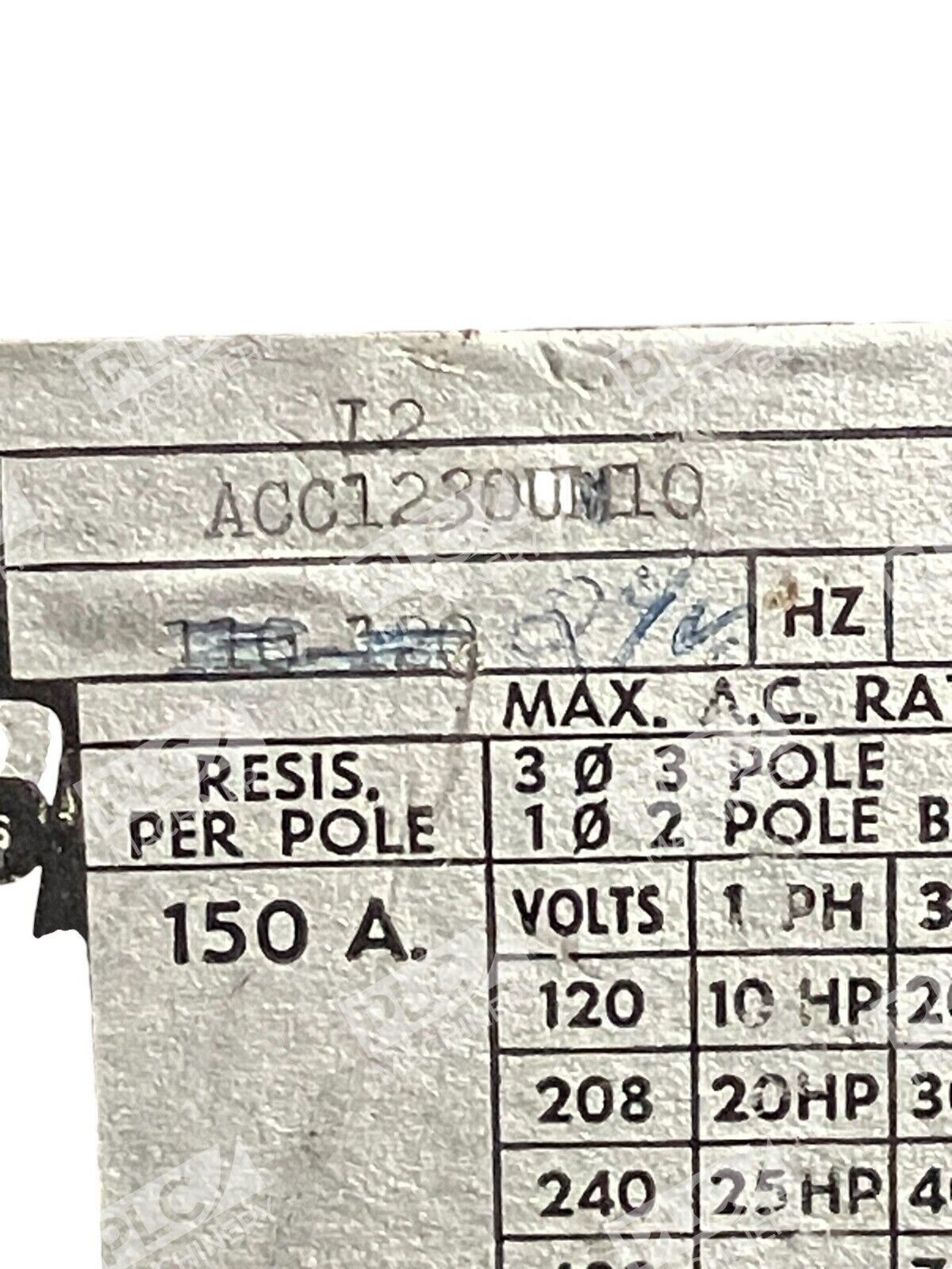 Crouse-Hinds ACC1230UM10 150A 600VAC - Image 3