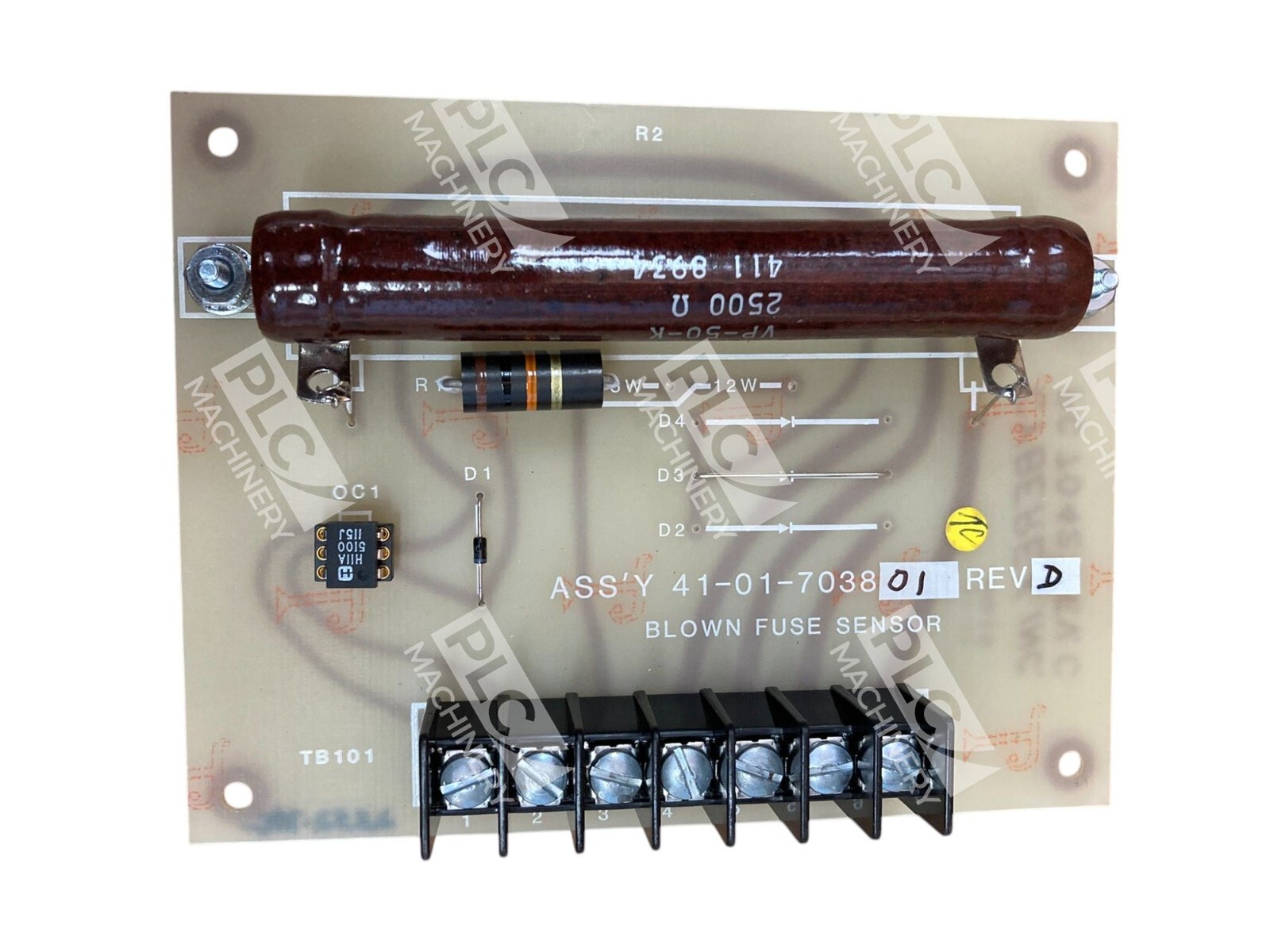 Cyberex ABB 41-01-703801 Rev D Blown Fuse Sensor PC7042 Rev C