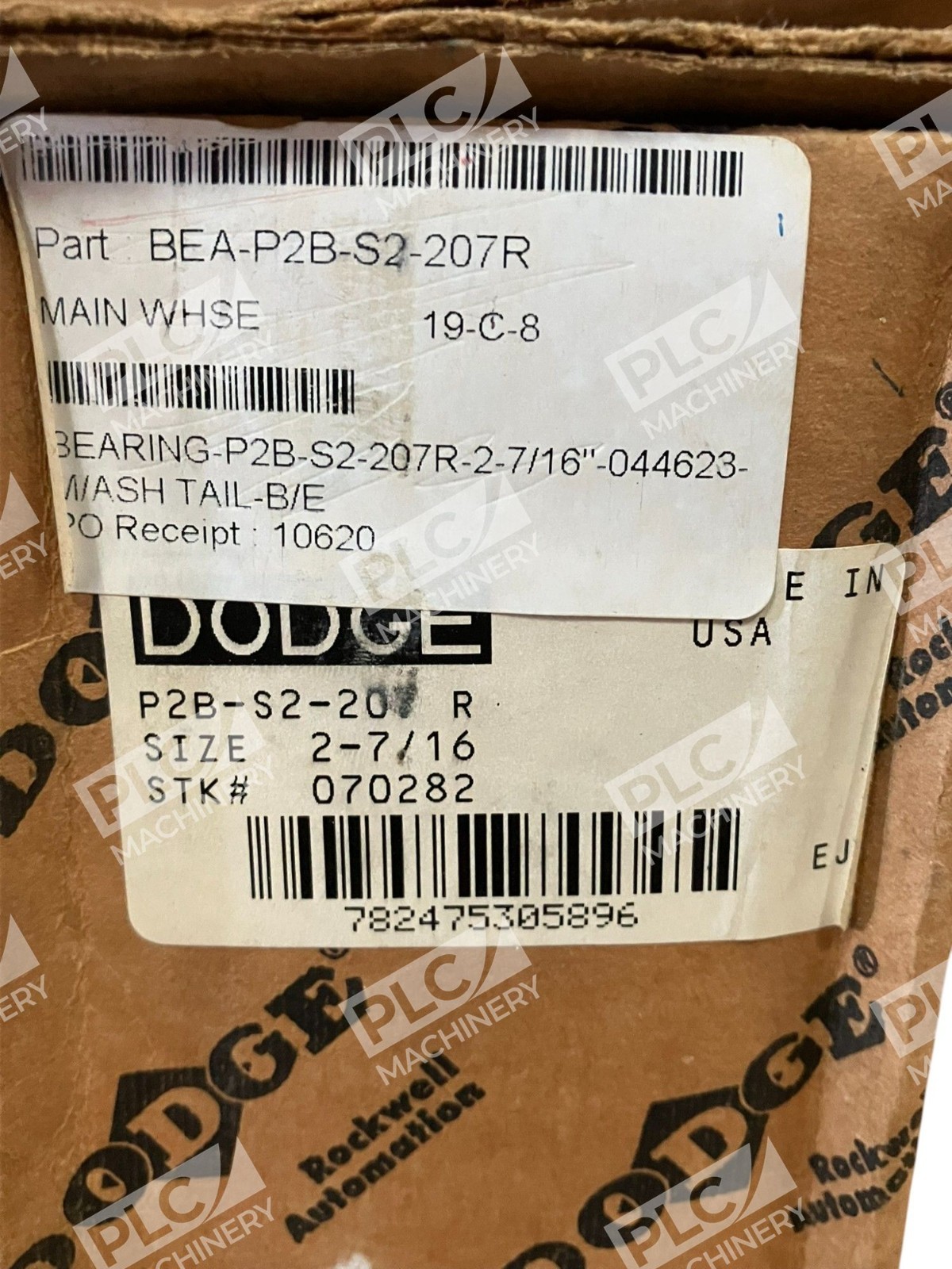 Dodge 070282 2-7/16" 044623 Pillow Block Bearing P2B-S2-207R - Image 4