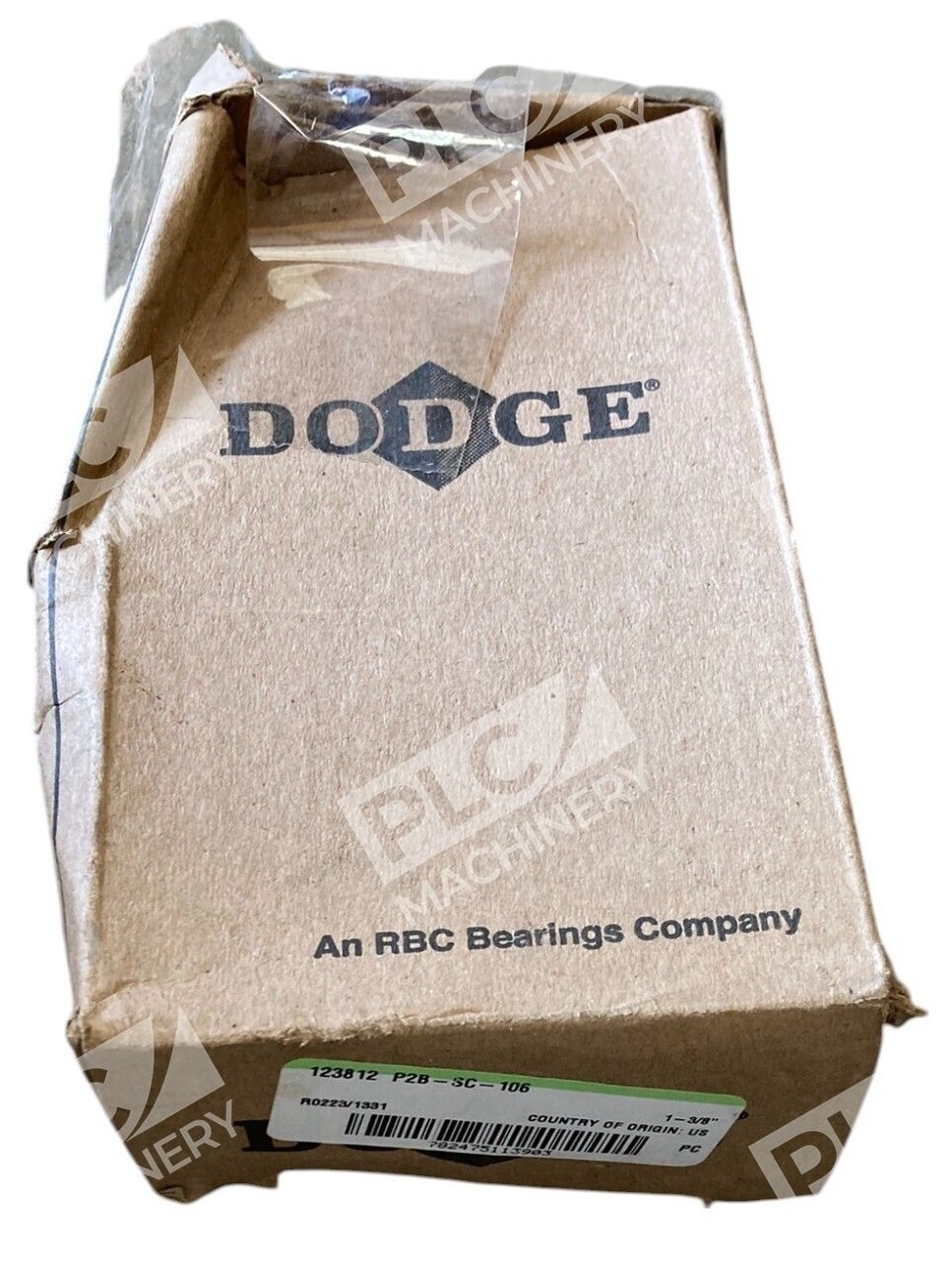 Dodge RBC 123812 1-3/8" Bore R0223/1331 Pillow Block Bearing P2B-SC-106