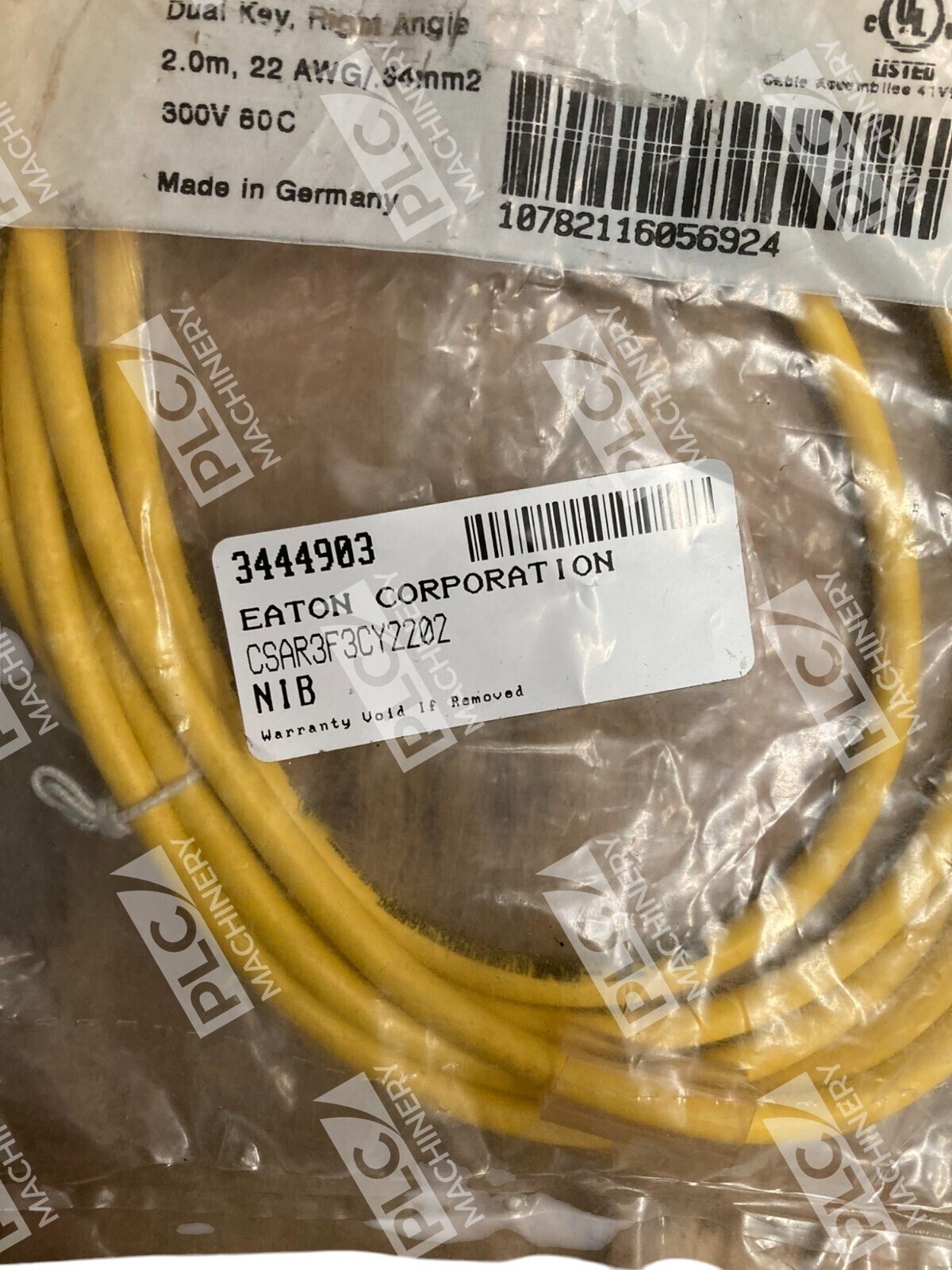Eaton Cutler Hammer 2m 22AWG/34mm2 Micro Series 3 Pin Cable CSAR3F3CY2202 - Image 4