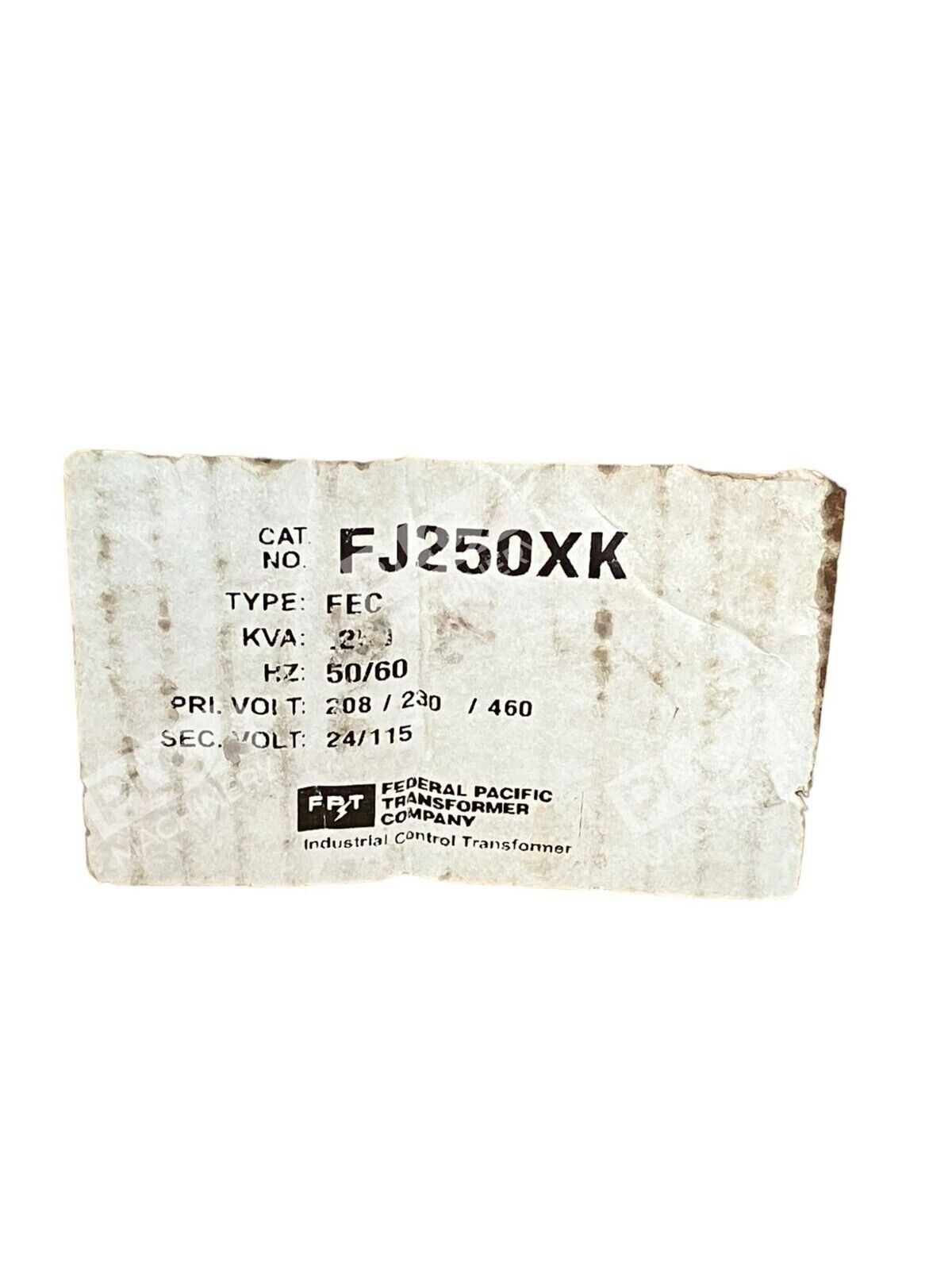 FPT FJ250XK FEC 50/60Hz 250VA B250-1930-1 1PH Dry Transformer - Image 3