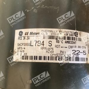 General Electric GE Motors 34HP 1075RPM 5KCP39SGL794S 227034831895