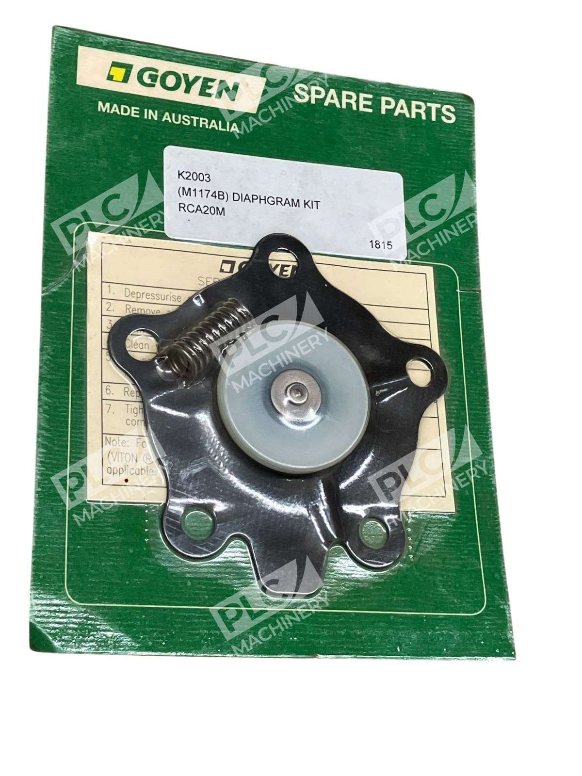 Goyen K2003 Diaphragm Repair Kit for RCA20M 3/4" Valves - Image 3