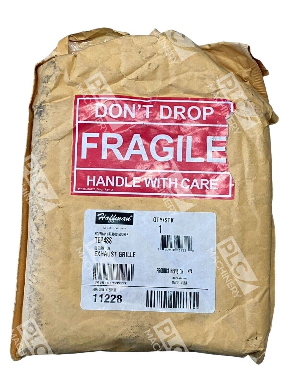 Hoffman TEP4SS Exhaust Grille 11228