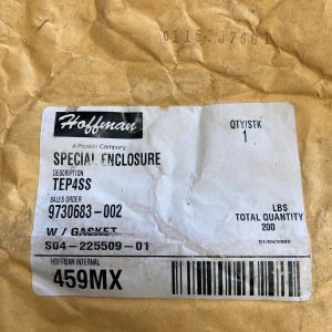 Hoffman TEP4SS S04-225509-01 Special Enclosure W/ Gasket 459MX