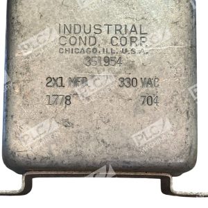 Industrial Cond Corp 2X1MFD 330VAC 1778 704 Capacitor 351954 227134564215