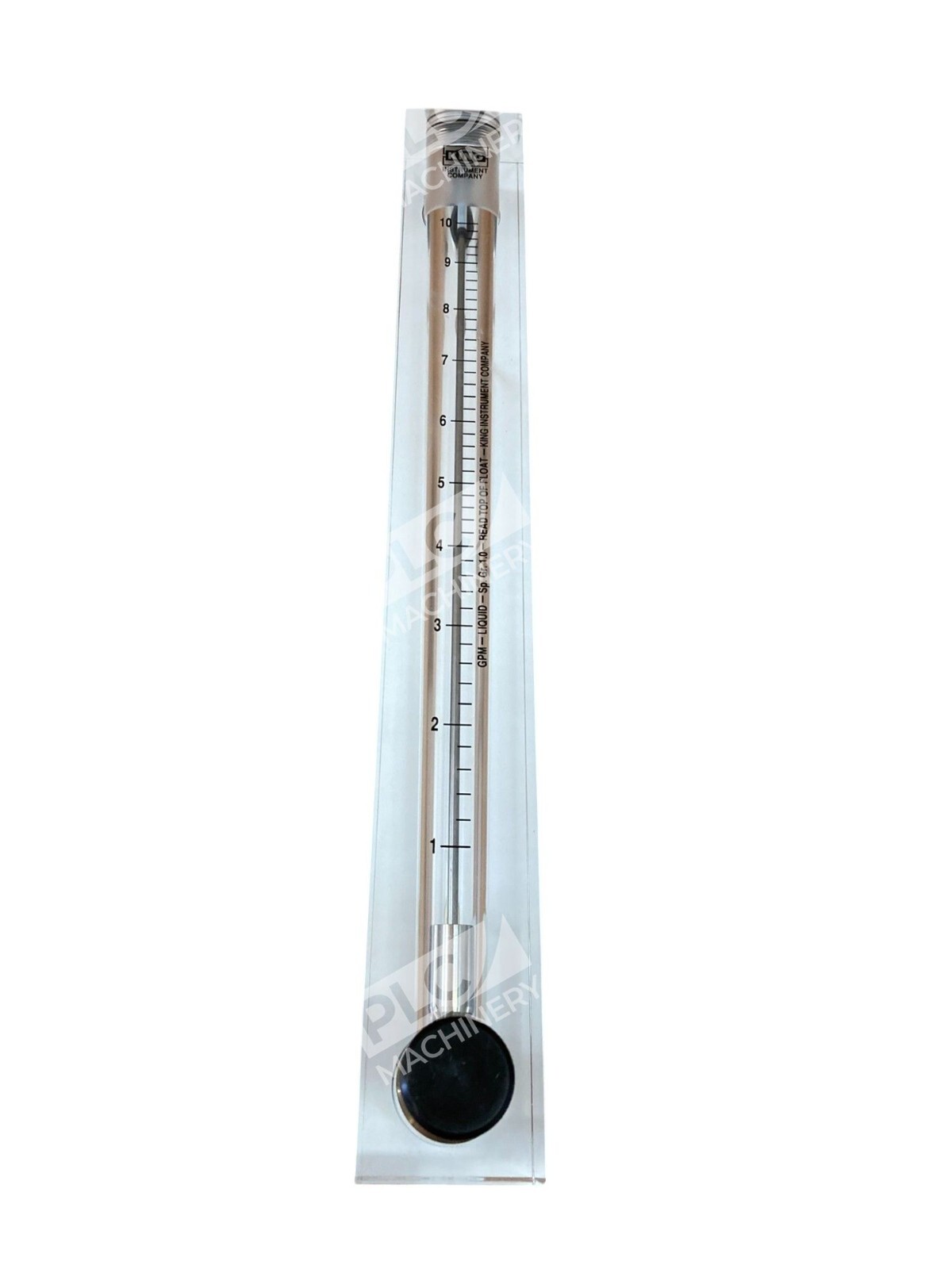 King Instrument Company 10" PVC/EPR/BR/10 GPM Flowmeter Tube 75302117C08 - Image 5