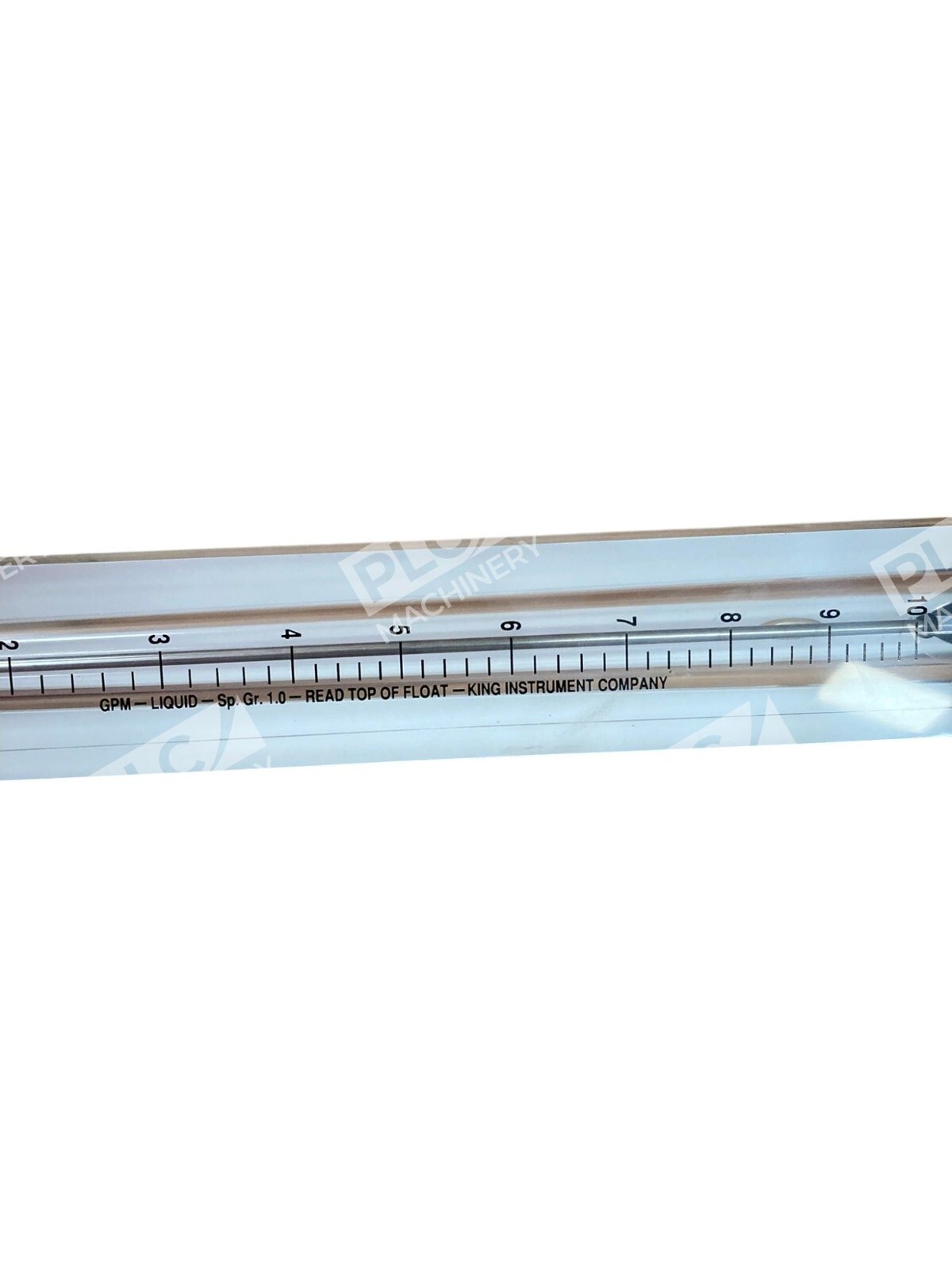 King Instrument Company 10" PVC/EPR/BR/10 GPM Flowmeter Tube 75302117C08 - Image 6
