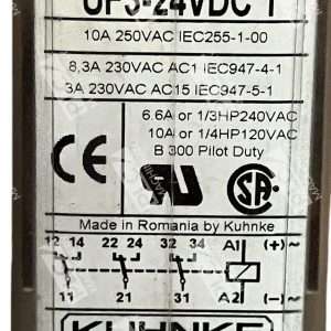 Kuhnke 10A 250VAC IEC255 1 00 Universal Contactor UF3 24VDC 1 226633577345