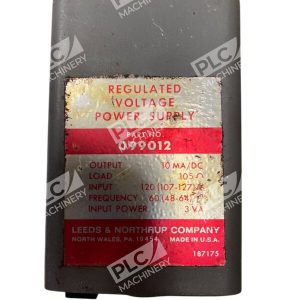 Leeds Northrup 187175 10MADC 3VA Regulated Voltage Power Supply 099012