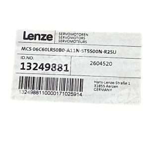 Lenze MCS 06C60LRS0B0-A11N-ST5S00N-R2SU Servo Motor New in Box