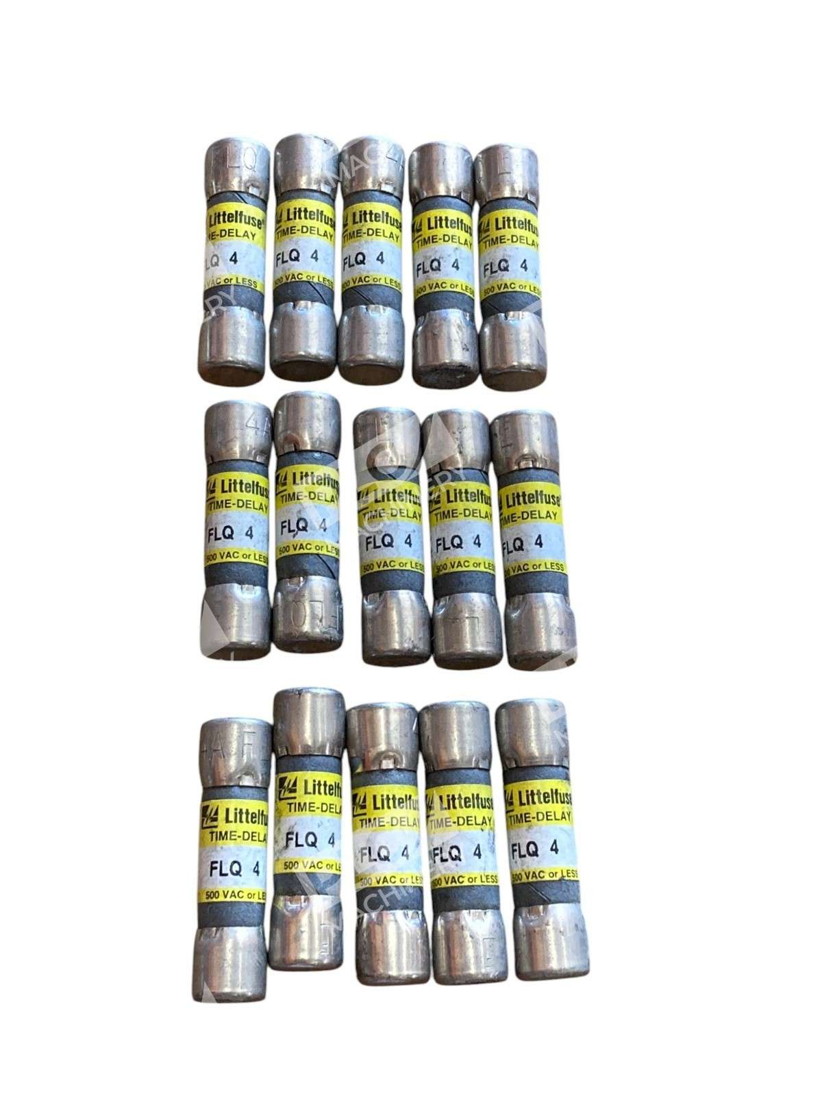Lot of 15 Littelfuse FLQ 4 Time-Delay Fuse