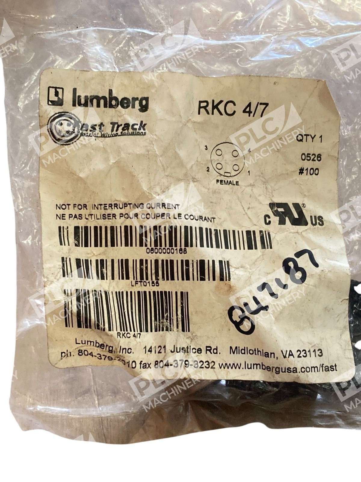 Lot of 2 Lumberg RKC 4/7 Wireable Connector - Image 7
