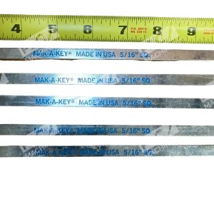 Mak A Key 12 Steel Keystock 516 SQ lot of 5 226658181375
