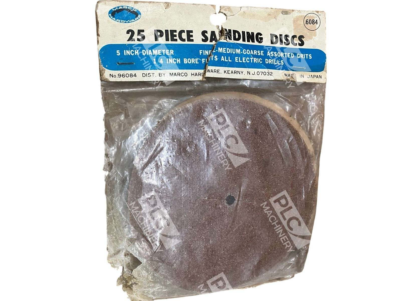 Marco Hardware 6084 5" Diameter 1/4" Bore Sanding Discs 96084 (Pack of 25) - Image 3