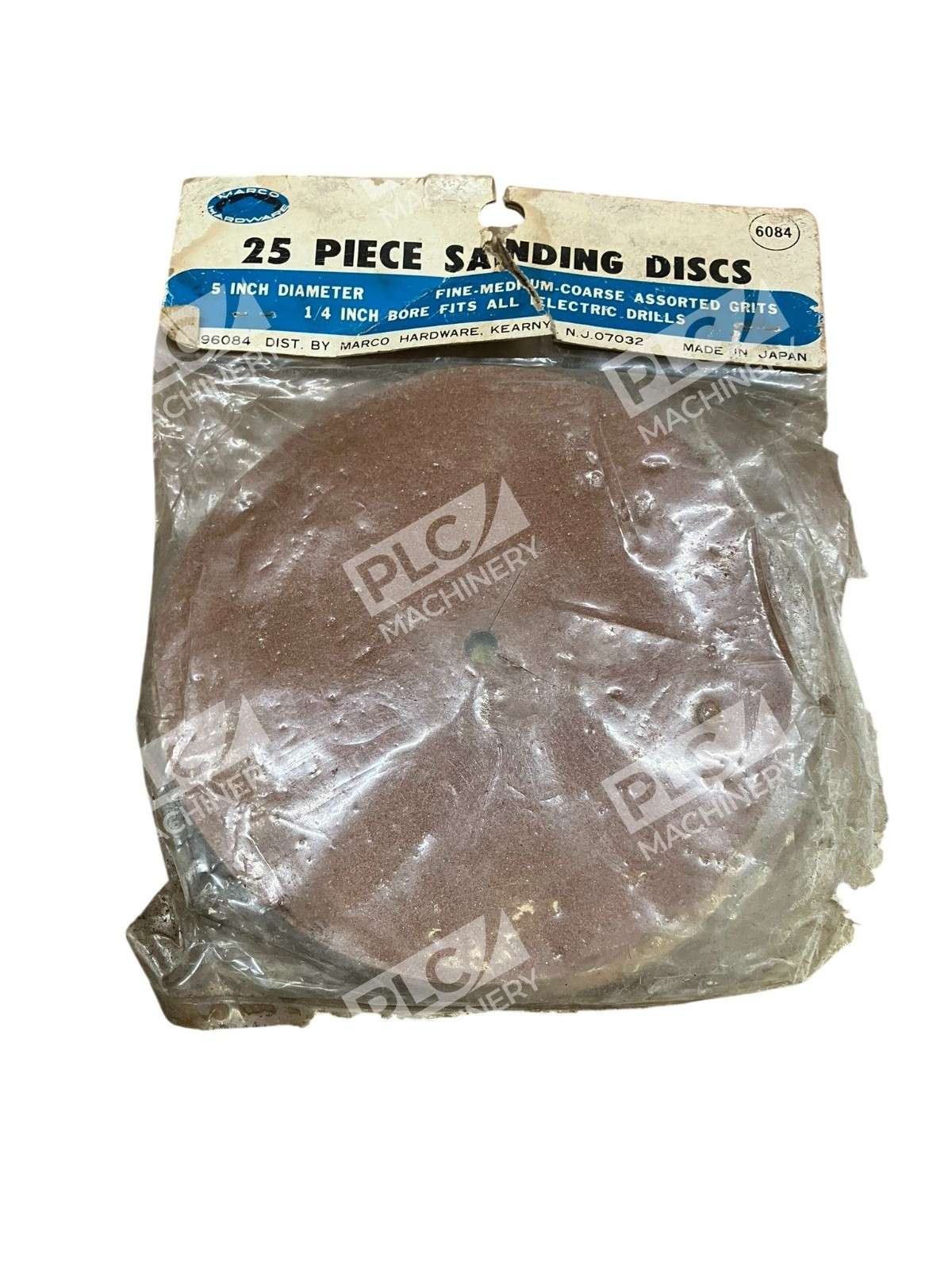 Marco Hardware 6084 5" Diameter 1/4" Bore Sanding Discs 96084 (Pack of 25) - Image 4