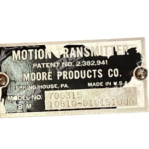 Moore Product Co Motion Transmitter 10810 0101S10JD 70G315 227028639495
