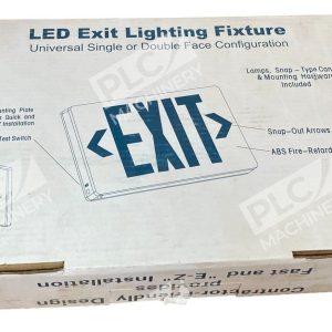 Mule Single or Double Face Red Letter W Battery LED Exit Lighting Fixture MXBRU