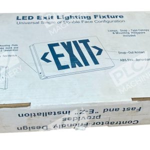 Mule Single or Double Face Red Letter W Battery LED Exit Lighting Fixture MXBRU 226917322295