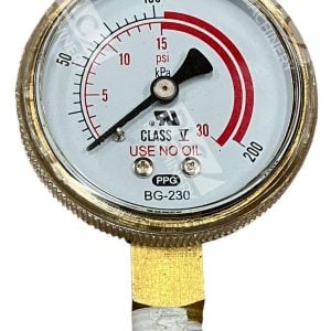 PPG Class V 0 30PSI 0 200kPa Pressure Gauge BG 230