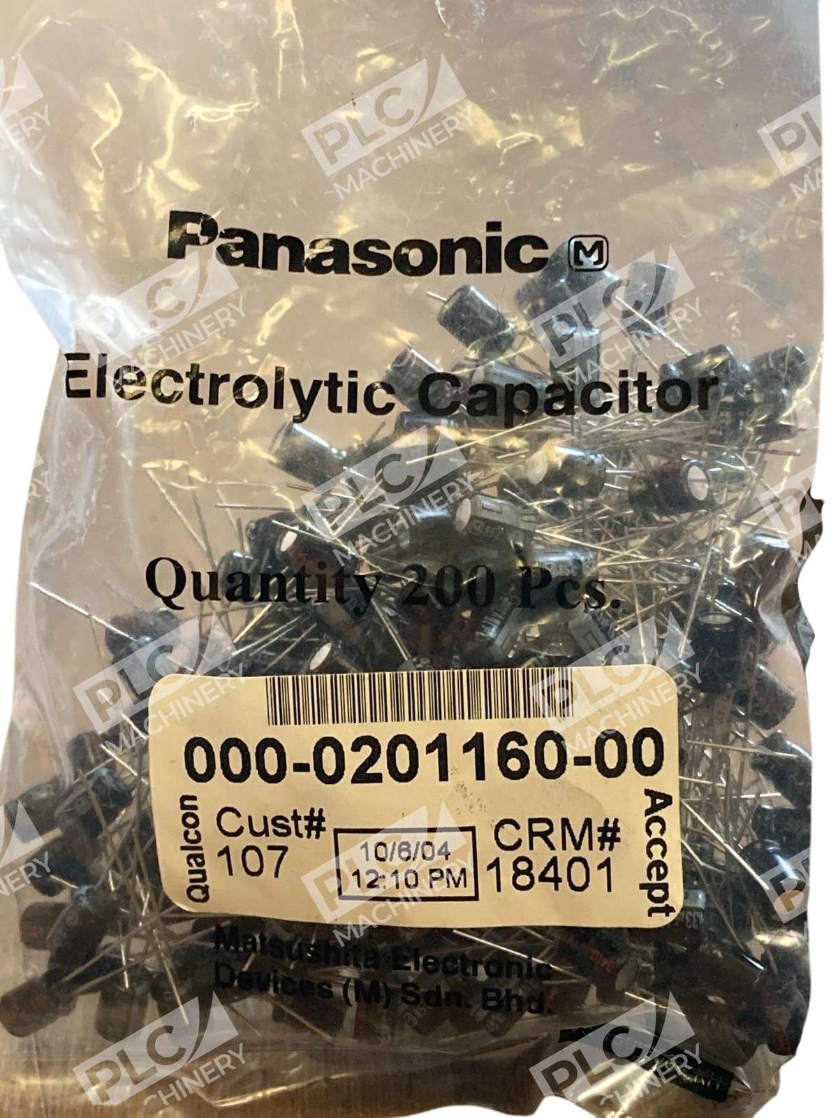 Panasonic 000-0201160-00 Electrolytic Capacitors 200 Pcs - Image 6