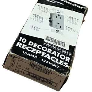 Pass & Seymour Trade Master TM885-GRY Decorator Receptacle (Box of 10)