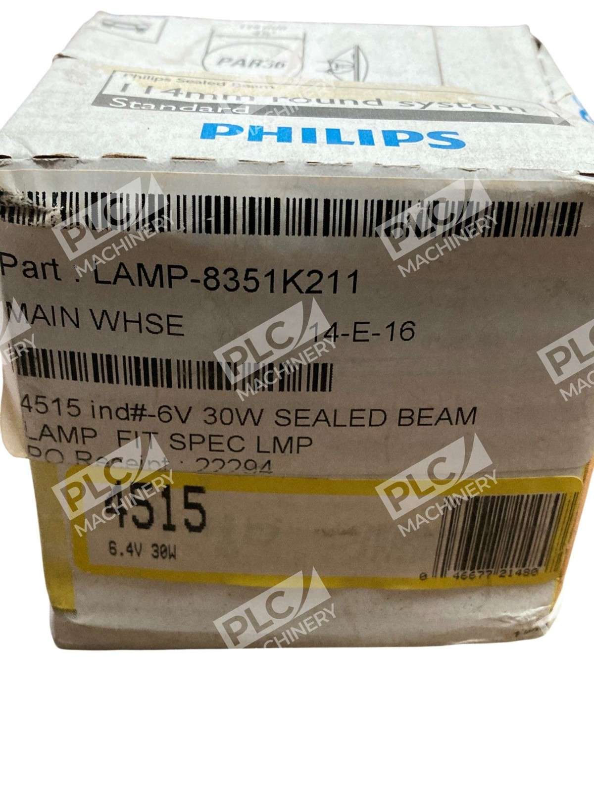 Philips 4515 Sealed Beam Headlamp 4.5" 6V 30W Standard Incandescent Bulb - Image 4