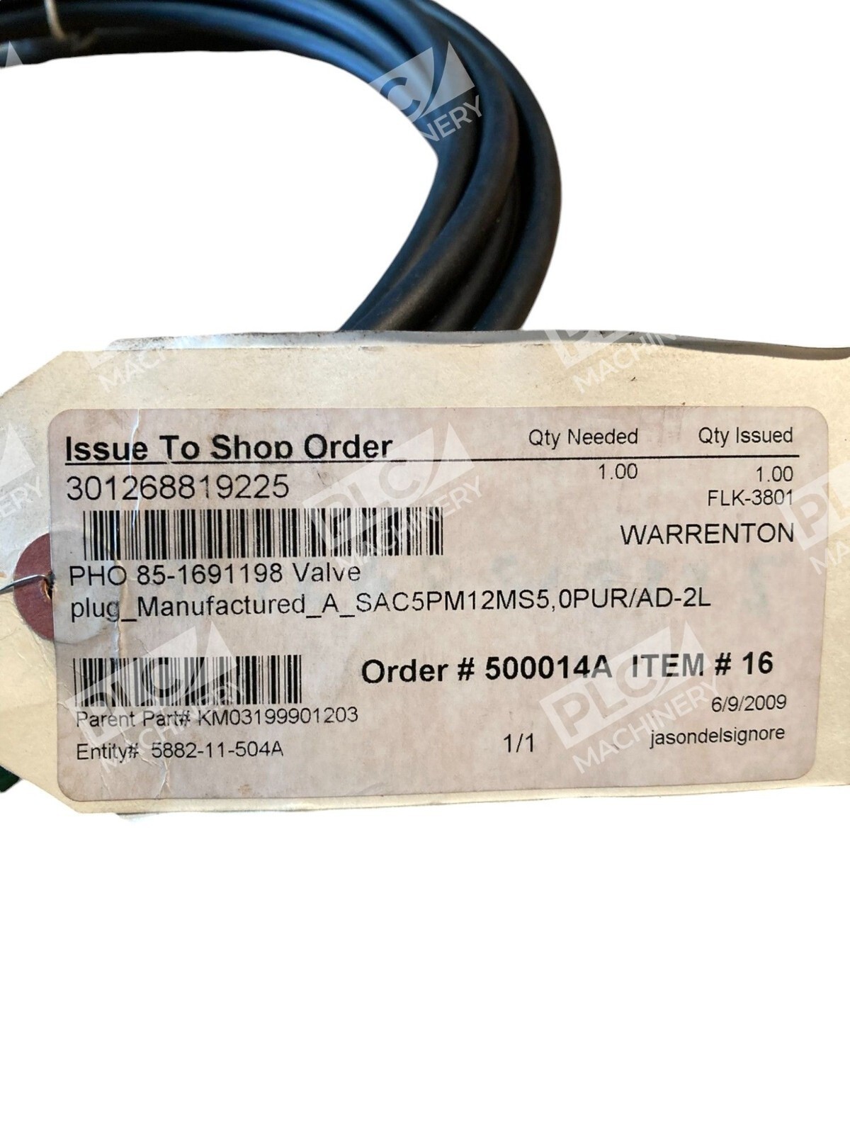 Phoenix Contact 1681198 24V DC 4A Sensor Actuator Cable SAC5PM12MS5 - Image 5