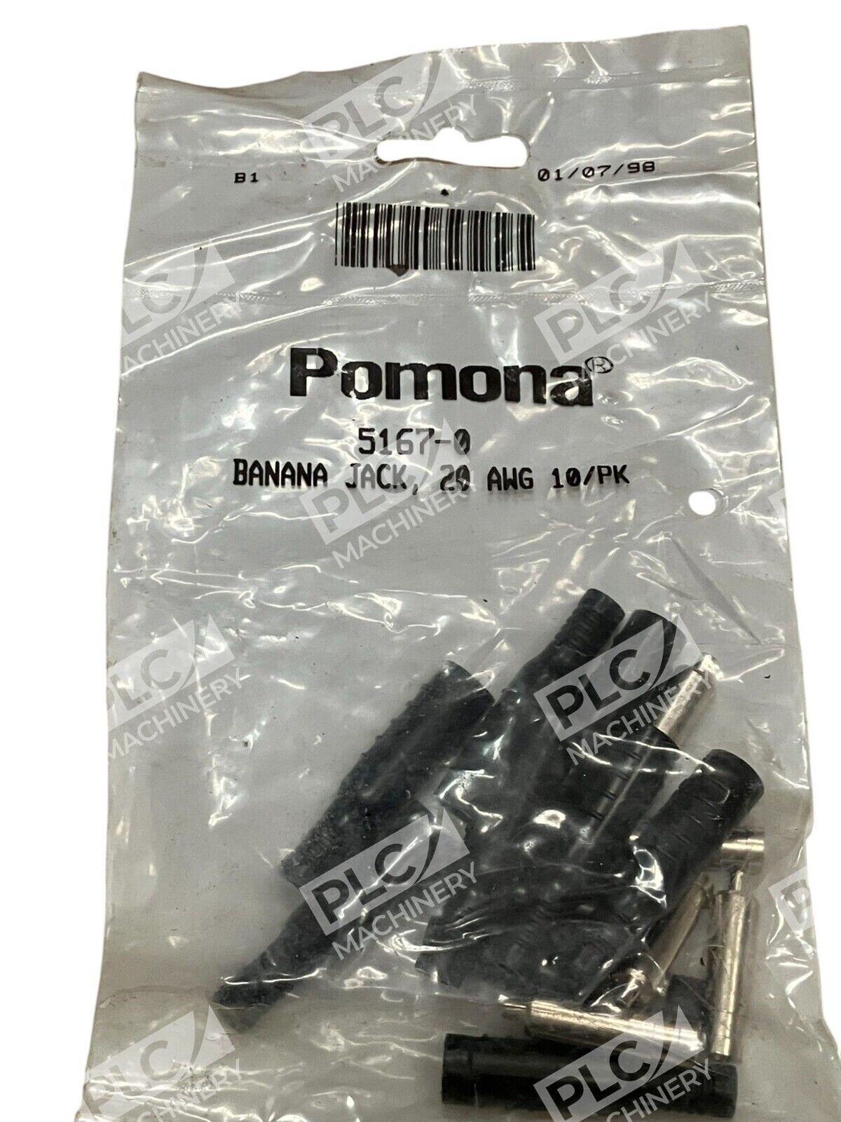Pomona 20AWG 10/PK Banana Jack 5167-0